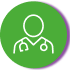 Health care provider icon green